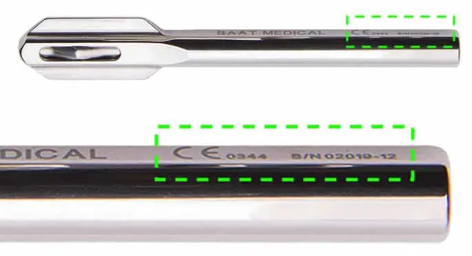 Example of a medical device CE mark medical device, using notified body CE mark ‘CE 0344’